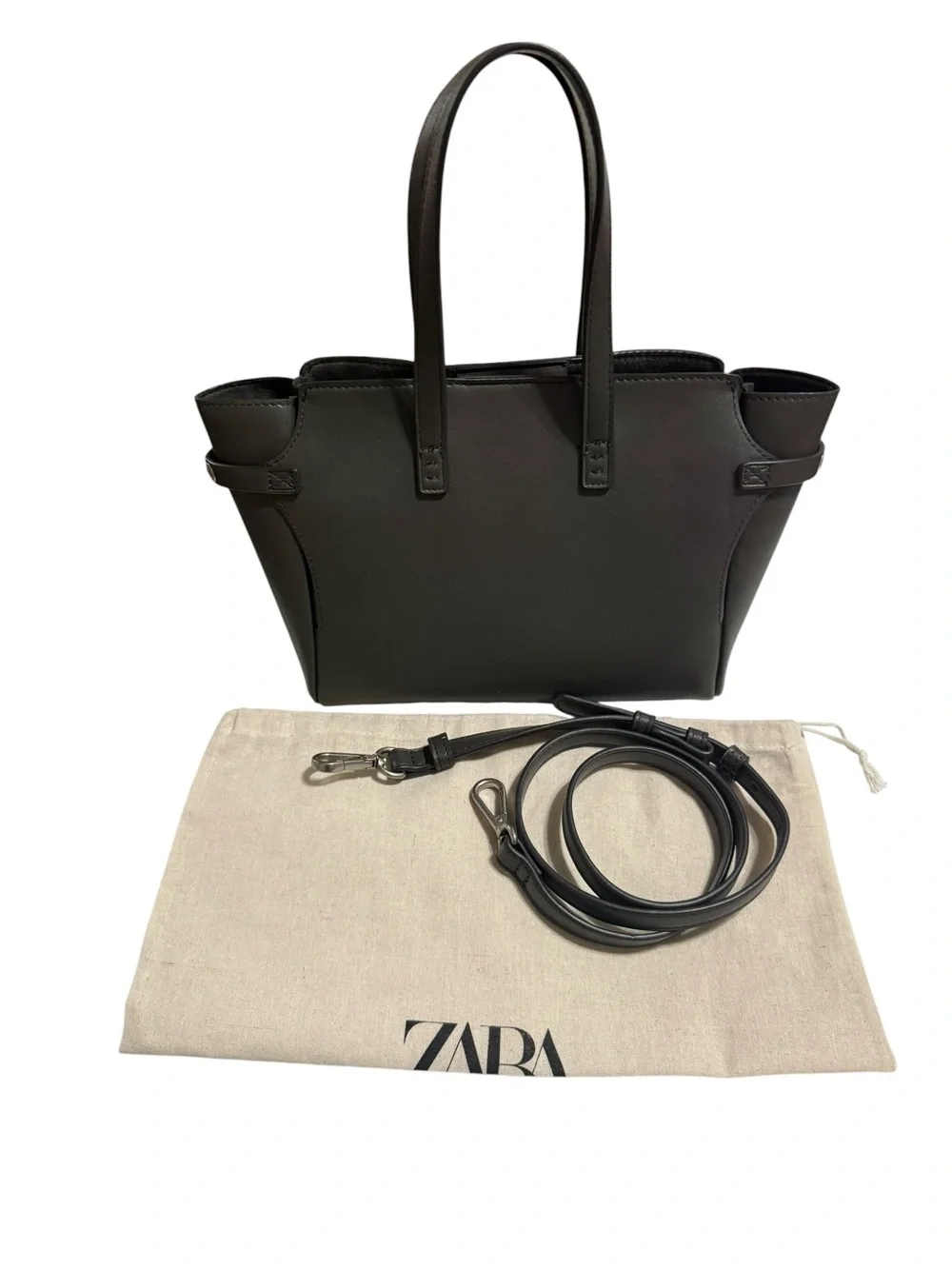 Zara Grey Mini Tote Bag - Sleek Everyday Carry